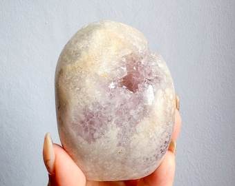 Druzy amethyst flower agate free form natural crystal ornament home decoration