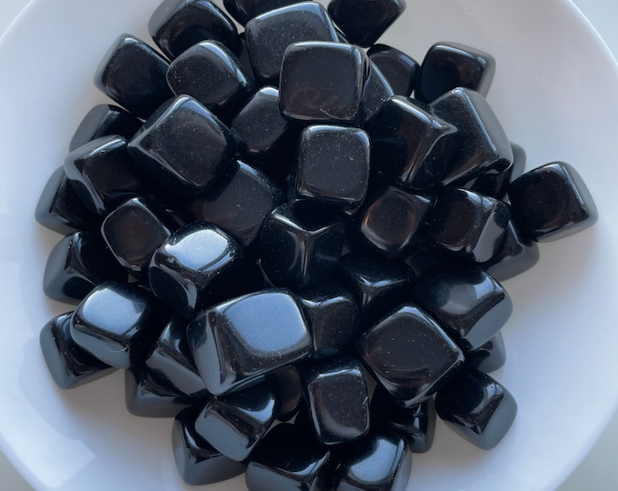 obsidian  Polished Tumblestone Healing Crystals