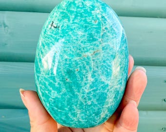 Shimmery Amazonite High quality crystal freeform healing crystal home decor