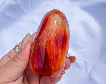 Carnelian crystal freeform | Carnelian stone home decoration | carnelian stone healing crystal | birthstone gifts| wedding anniversary gift