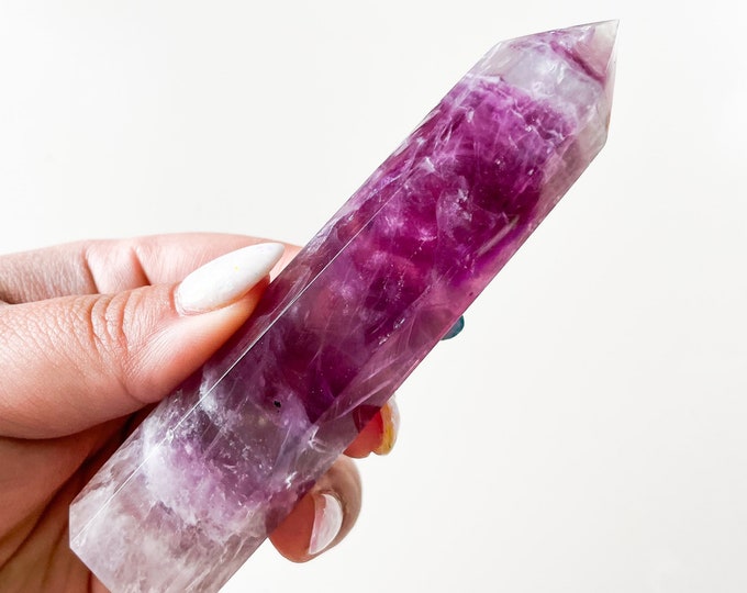 Fluorite crystal tower
