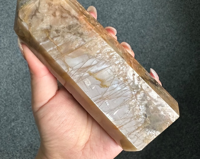 Moonstone tower  Healing Crystal home decor