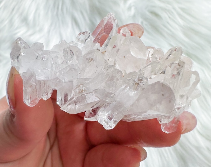 Clear quartz mineral specimen | premium crystal cluster | crystal healing home decoration | healing crystal | crystal decoration