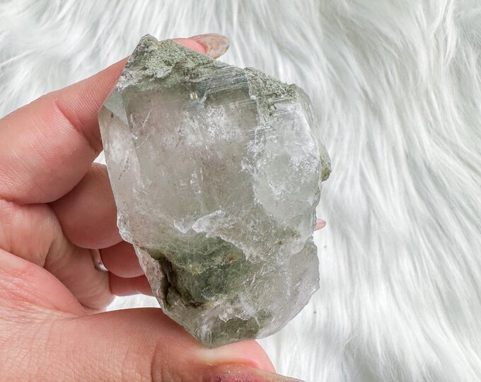 chlorite quartz mineral specimen | premium crystal cluster | crystal healing home decoration | healing crystal | crystal decoration