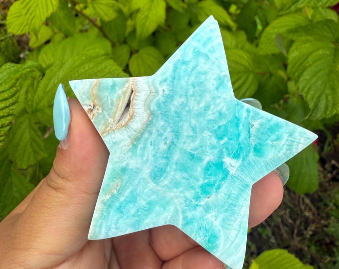 Blue aragonite Crystal Star - Home Decoration | Healing Crystal Decor
