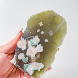 Rare flower agate crystal |cherry blossom agate home decoration | flower agate specimen | healing crystal | birthday gift|anniversary gift