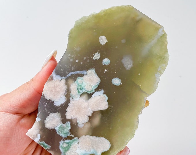 Rare flower agate crystal |cherry blossom agate home decoration | flower agate specimen | healing crystal | birthday gift|anniversary gift