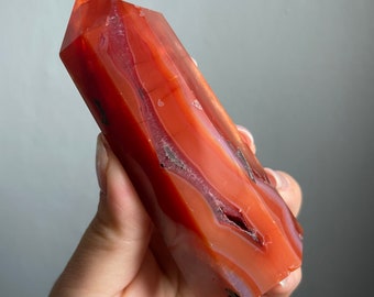 Carnelian crystal tower | Carnelian stone home decoration | carnelian stone healing crystal | birthstone gifts| wedding anniversary gift