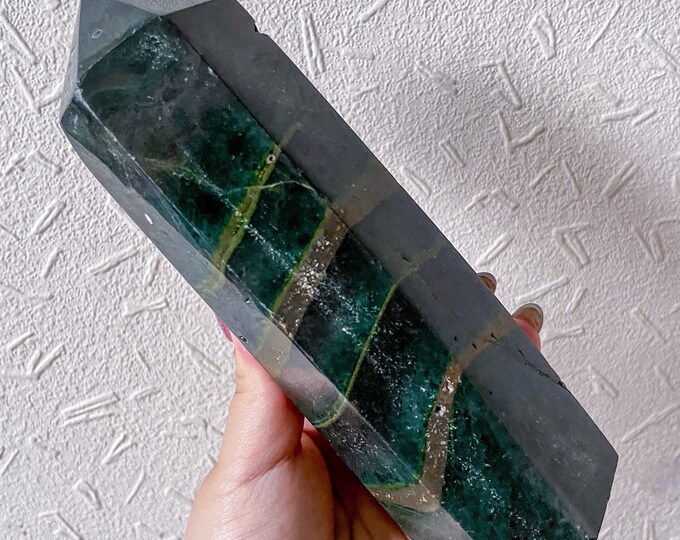 Ocean Jasper crystal tower healing crystal home decor