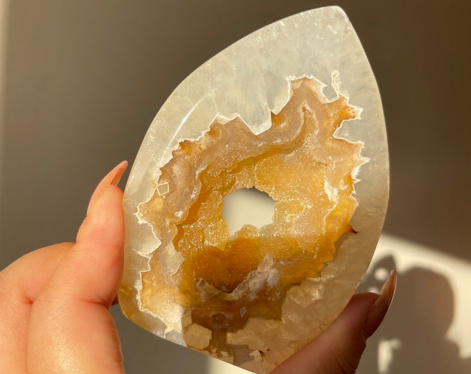 Druzy agate Freeform natural crystal ornament home decoration