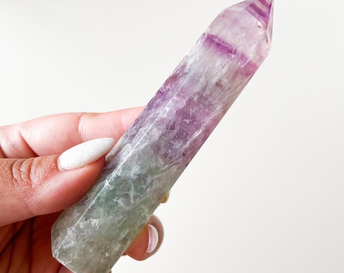 Fluorite crystal tower