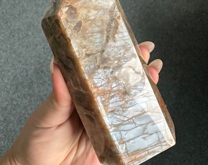 Moonstone tower  Healing Crystal home decor