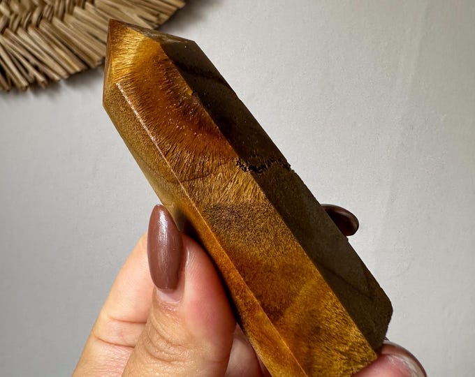 Rutilated Agate natural crystal tower home decor