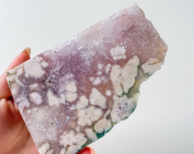 Rare flower agate crystal |cherry blossom agate home decoration | flower agate specimen | healing crystal | birthday gift|anniversary gift