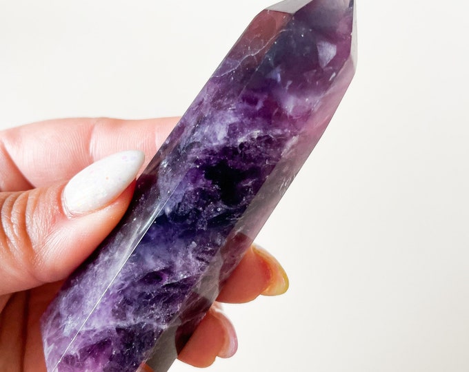 Fluorite crystal tower