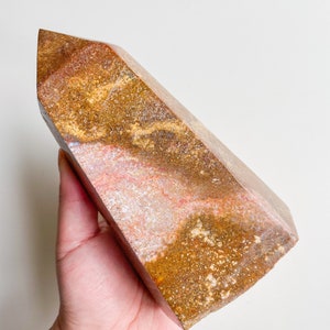 ocean Jasper crystal Tower healing crystal home decor