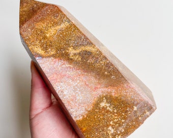 ocean Jasper crystal Tower healing crystal home decor