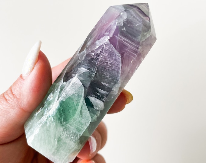Fluorite crystal tower