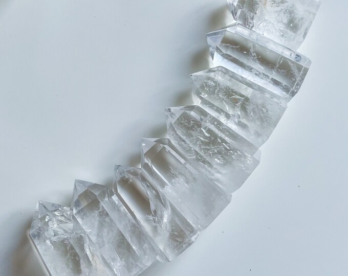 clear quartz crystal tower point healing crystal home decoration