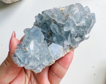 Celestite cluster, raw celestite, celestite geode, celestite crystal, natural celestite, crystal specimen