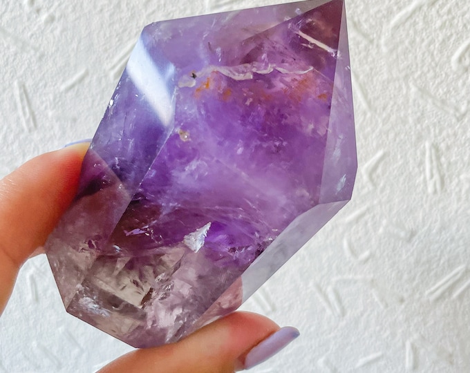 amethyst Crystal  tower Ametrine crystal point ｜premium ametrine crystal tower with rainbow healing crystal home decor