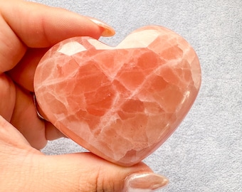 Reiki Healing Rose calcite Heart