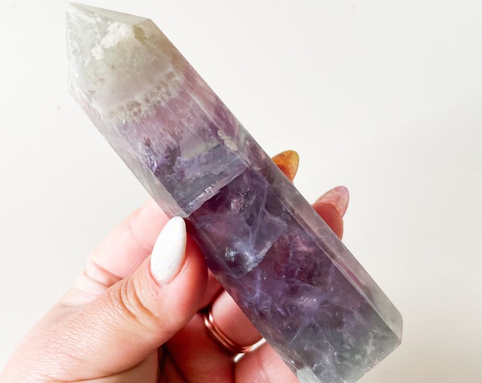 Fluorite crystal tower