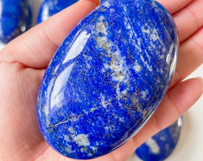 Lapis lazuli premium palmstone Healing Crystals