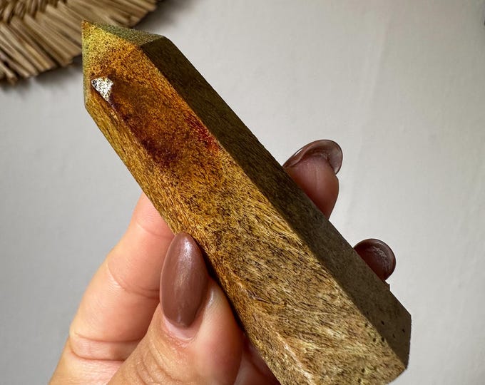Rutilated Agate natural crystal tower home decor