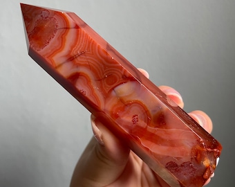 Carnelian crystal tower | Carnelian stone home decoration | carnelian stone healing crystal | birthstone gifts| wedding anniversary gift