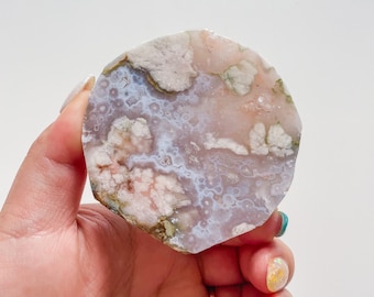 Rare flower agate crystal |cherry blossom agate home decoration | flower agate specimen | healing crystal | birthday gift|anniversary gift