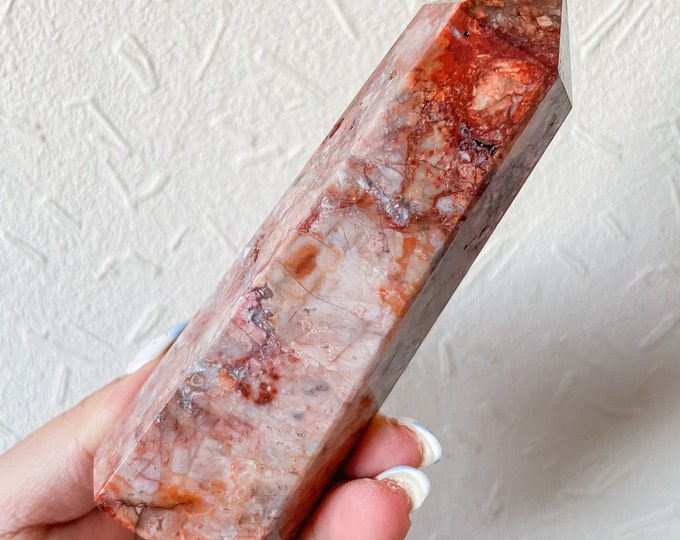 Carnelian crystal tower | Carnelian tower home decoration | carnelian stone  healing crystal | birthstone gifts| wedding anniversary gift