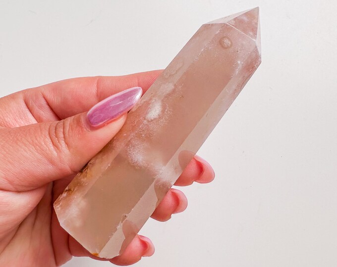flower agate (PP) Crystal tower | flower agate crystal tower healing crystal home decor |crystal gift |unique home decor|