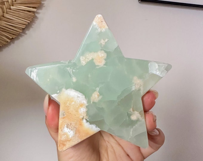 Caribbean Blue Calcite Crystal Star - Home Decoration | Healing Crystal Decor