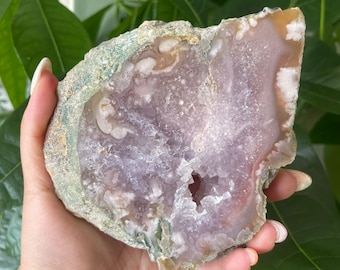 Rare flower agate crystal |cherry blossom agate home decoration | flower agate specimen | healing crystal | birthday gift|anniversary gift