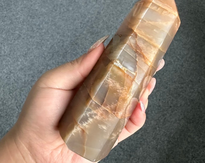 Moonstone tower  Healing Crystal home decor