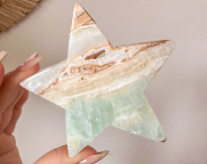 Caribbean Blue Calcite Crystal Star - Home Decoration | Healing Crystal Decor