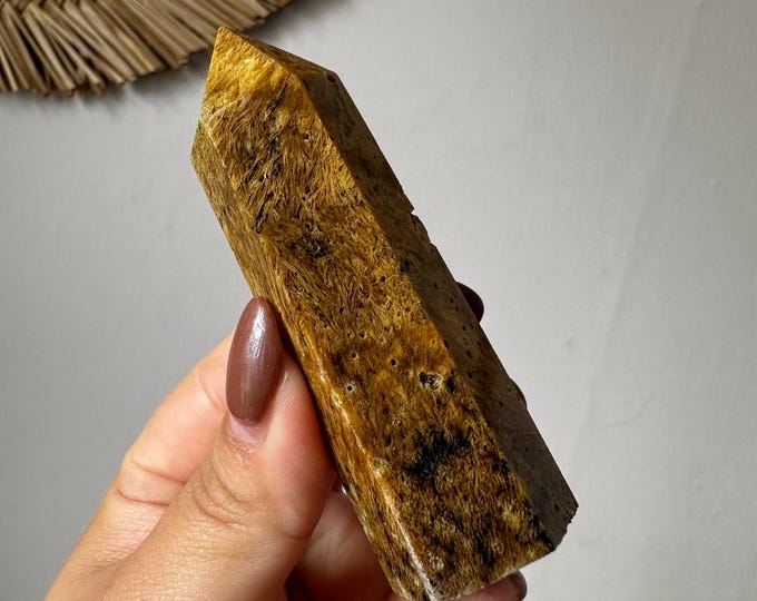 Rutilated Agate natural crystal tower home decor