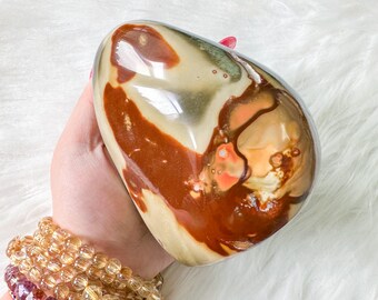 polychrome jasper large crystal freeform healing crystal home decor
