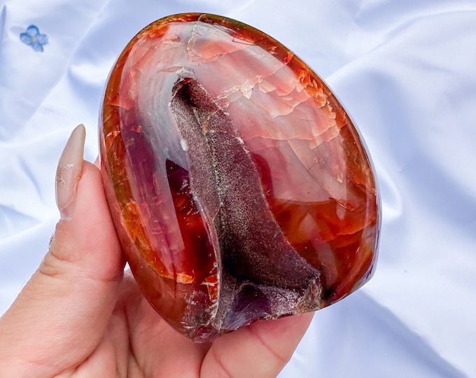 Carnelian crystal freeform | Carnelian stone home decoration | carnelian stone healing crystal | birthstone gifts| wedding anniversary gift