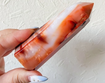 Carnelian crystal tower | Carnelian tower home decoration | carnelian stone  healing crystal | birthstone gifts| wedding anniversary gift 