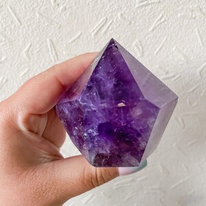 Ametrine point ｜high grade ametrine crystal tower｜ametrine with rainbow reflection