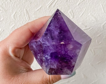 Ametrine point ｜high grade ametrine crystal tower｜ametrine with rainbow reflection