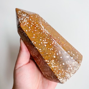 ocean Jasper crystal Tower healing crystal home decor