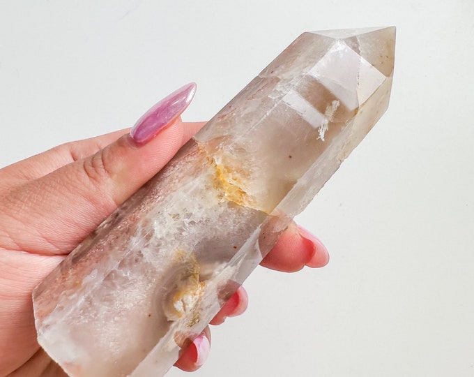 flower agate (PP) Crystal tower | flower agate crystal tower healing crystal home decor |crystal gift |unique home decor|