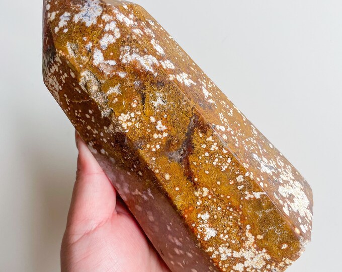 druzy ocean Jasper crystal Tower healing crystal home decor