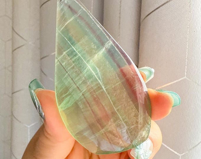 Green fluorite flame point healing crystal home decoration meditation | gift for her |gift for him |crystal gift