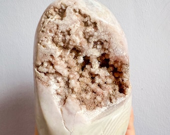 Druzy amethyst flower agate free form natural crystal ornament home decoration