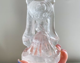 Crystal sailor moon | clear quartz crystal sailor moon sculpture home decoration