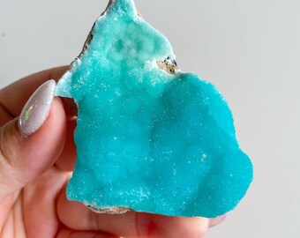 Blue aragonite with azurite and calcite rare crystal specimen
